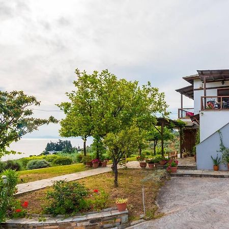 Seaside House With View Over Pagasitikos Afissos Bagian luar foto